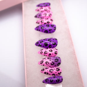Barbie Cheetah Press On Nail Set