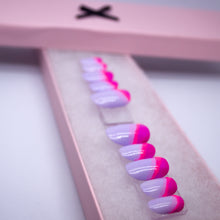 Load image into Gallery viewer, Purple Swerve Gel Press On Nail Set
