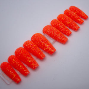 Blood Orange Sugar Press On Nail Set