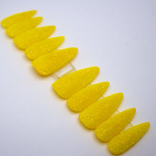 Load image into Gallery viewer, Lemon Drop Sugar Press On Nail Set
