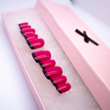 Load image into Gallery viewer, Hot Pink Business Press On Nail Set
