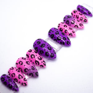 Barbie Cheetah Press On Nail Set