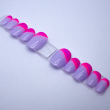 Load image into Gallery viewer, Purple Swerve Gel Press On Nail Set
