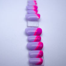 Load image into Gallery viewer, Purple Swerve Gel Press On Nail Set
