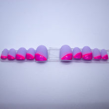 Load image into Gallery viewer, Purple Swerve Gel Press On Nail Set
