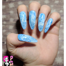 Load image into Gallery viewer, Blue Blizzard Press On Nail Set
