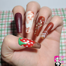 Load image into Gallery viewer, Chocolate Strawberry Press On Nail Set
