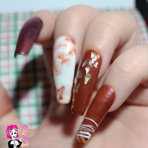 Chocolate Strawberry Press On Nail Set