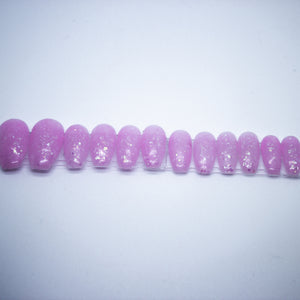 Pink Space Jelly Press On Nail Set