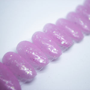 Pink Space Jelly Press On Nail Set