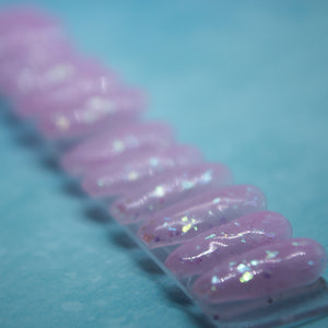 Pink Space Jelly Press On Nail Set