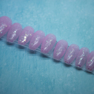 Pink Space Jelly Press On Nail Set