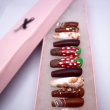 Load image into Gallery viewer, Chocolate Strawberry Press On Nail Set
