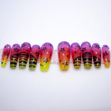 Load image into Gallery viewer, 80’s Digital Dreamscape Gel Press On Nail Set
