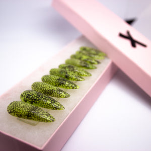 Nuclear Snakeskin Press On Nail Set