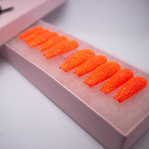 Blood Orange Sugar Press On Nail Set