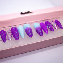 Load image into Gallery viewer, Purple Pixie Dust Press On Nail Set
