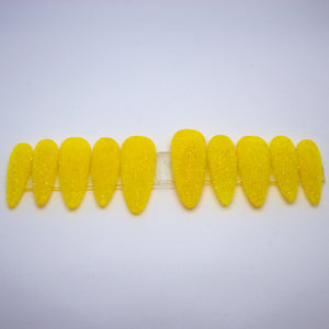 Lemon Drop Sugar Press On Nail Set