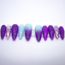 Load image into Gallery viewer, Purple Pixie Dust Press On Nail Set
