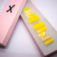 Load image into Gallery viewer, Frozen Lemonade Press On Nail Set

