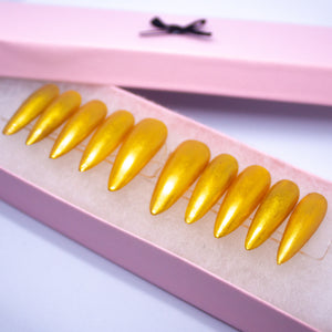 Pure Gold Press On Nail Set