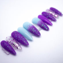 Load image into Gallery viewer, Purple Pixie Dust Press On Nail Set
