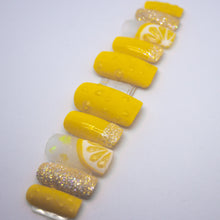 Load image into Gallery viewer, Frozen Lemonade Press On Nail Set
