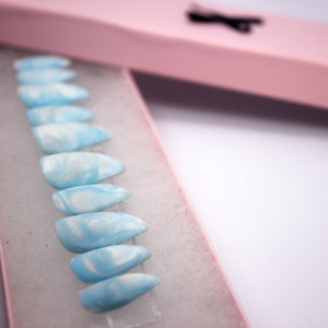 Blueberry Milk Press On Nail Set