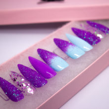 Load image into Gallery viewer, Purple Pixie Dust Press On Nail Set
