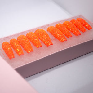 Blood Orange Sugar Press On Nail Set