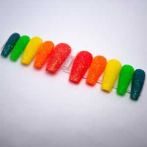 Rainbow Sugar Press On Nails