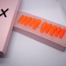 Load image into Gallery viewer, Blood Orange Sugar Press On Nail Set
