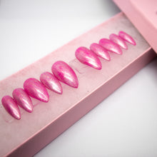 Load image into Gallery viewer, Mega Pink Holographic Press On Nails
