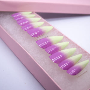 Pastel Purple Foam Press On Nail Set
