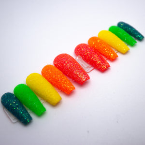 Rainbow Sugar Press On Nails