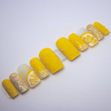 Load image into Gallery viewer, Frozen Lemonade Press On Nail Set
