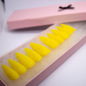 Lemon Drop Sugar Press On Nail Set