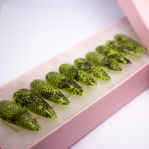 Nuclear Snakeskin Press On Nail Set