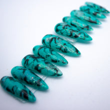 Load image into Gallery viewer, Blue Spilt Ink Press On Nail Set
