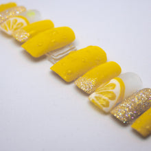 Load image into Gallery viewer, Frozen Lemonade Press On Nail Set
