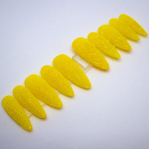 Lemon Drop Sugar Press On Nail Set