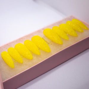Lemon Drop Sugar Press On Nail Set
