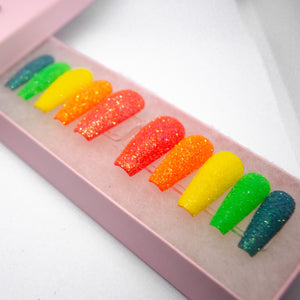 Rainbow Sugar Press On Nails