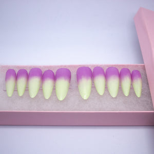Pastel Purple Foam Press On Nail Set