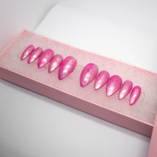 Load image into Gallery viewer, Mega Pink Holographic Press On Nails
