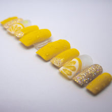 Load image into Gallery viewer, Frozen Lemonade Press On Nail Set
