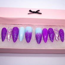 Load image into Gallery viewer, Purple Pixie Dust Press On Nail Set
