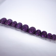 Load image into Gallery viewer, Purple Slurp Glitter Press On Nail Set
