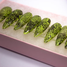 Load image into Gallery viewer, Nuclear Snakeskin Press On Nail Set
