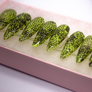 Nuclear Snakeskin Press On Nail Set